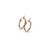 Pair of Rose Gold IP 316L Stainless Steel Round Hoop Earrings