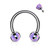 Claw Set Opals on Internally Threaded 316L Surgical Steel Horseshoes for Cartilage, Daith, Eyebrow, Septum and More
