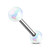 Metallic AB Coating Balls Over 316L Surgical Steel Barbells