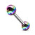 Metallic AB Coating Balls Over 316L Surgical Steel Barbells