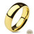 Glossy Polished Gold  Traditional Wedding Band 316L Stainless Steel