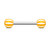 Candy Stripe Acrylic Ball 316L Surgical Stainless Steel Barbell