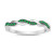 Emerald  CZ Silver CZ Ring
