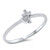 Silver Ring - Heart and Cross 925