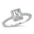 Silver CZ Ring - Radiant Cut