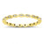 Yellow Gold Plated Silver CZ Ring