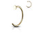 YELLOW Gold IP Over 316L Surgical Steel Nose Hoop