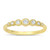 Yellow Gold Plated Silver CZ Ring 925