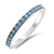 Nano Imitation Turquoise Silver CZ Ring