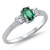 Emerald Clear CZ Sterling Silver