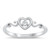 Silver CZ Ring - Heart925