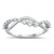 Silver CZ Ring Infinity Band