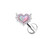8 Piece Pink Heart Opal W/ Wings Body Jewelry Set