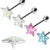 316L Surgical Steel Clear CZ Paved Tongue Ring Pack