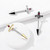 Red Gem Set Dagger Surgical Steel Nipple Barbell Rings