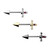 Red Gem Set Dagger Surgical Steel Nipple Barbell Rings