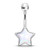 Star Stone Illuminating Stone Surgical Steel Belly Button Navel