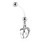 Baby Foot Pregnancy Belly Rings Bioflex with 316L Surgical Steel Balls