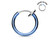 Spring Action Titanium IP Over 316L Stainless Steel Non-Piercing Septum, Ear and Nose Hoop