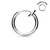 Spring Action Titanium IP Over 316L Stainless Steel Non-Piercing Septum, Ear and Nose Hoop