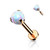Claw Set Opal Ball Internally Threaded 316L Surgical Steel Labret, Flat Back Studs