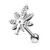 Pot Leaf Top 316L Surgical Steel Cartilage, Tragus Barbell Studs