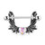 Angel Wings Heart-Centered Crystal 316L Steel Nipple Shield