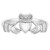 925 Sterling Silver Unisex Irish Kid's Claddagh Ring Band for Children