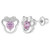 925 Sterling Silver Safety Screw Back Earrings for Toddler Girls