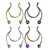 316L Surgical Steel Fake Clip On Horseshoe for Septum, Nipple and Ear