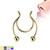 316L Surgical Steel Fake Clip On Horseshoe for Septum, Nipple and Ear