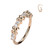 Alternating Pave CZ and Criss Cross Bendable Hoop