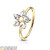 CZ Flower Top Bendable Nose Hoop Rings