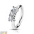 316L Surgical Steel Bendable Hoop Ring With 3 Lined CZ