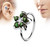 Opal Glitter Set Flower Petals CZ Center 316L Surgical Steel Hoop Ring for Nose & Ear Cartilage