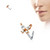 CZ Butterfly 316L Surgical Steel L Bend Nose Stud Rings