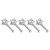 Prong Set Star CZ Top 316L Surgical Steel Nose Bone Stud Rings