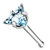 Triangle CZ Top 316L Surgical Steel Nose Bone Stud Rings