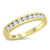 Yellow gold silver band