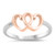 Sterling Silver Heart RG Ring