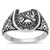 Silver Ring Horseshoe Ring