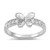 Silver CZ Baby Ring - Butterfly