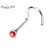 Press Fit Gem Ball 316L Surgical Steel Nose Screw Rings