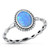 Silver Lab Opal Ring