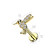 CZ Paved Hummingbird Top on Internally Threaded 316L Surgical Steel Flat Back Stud for Labret, Monroe, Cartilage and More