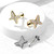 CZ Paved Butterfly Top on Internally Threaded 316L Surgical Steel Flat Back Stud for Labret, Monroe, Cartilage and More