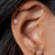 Marquise CZ Petals Flower Top on Internally Threaded 316L Surgical Steel Flat Back Studs for Cartilage, Labret, and More