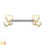 Cluster Hearts 316L Sugical Steel Barbell Nipple Rings