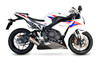 Scorpion Serket Taper Slip-on Brushed Stainless Steel Sleeve  - CBR1000 RR Fireblade - 2012 - RHA154SEO
