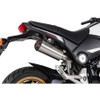 Scorpion Red Power Full system - Brushed Stainless Steel Sleeve - Honda MSX 125 Grom - 2013-2015 - PHA208SYSSEO